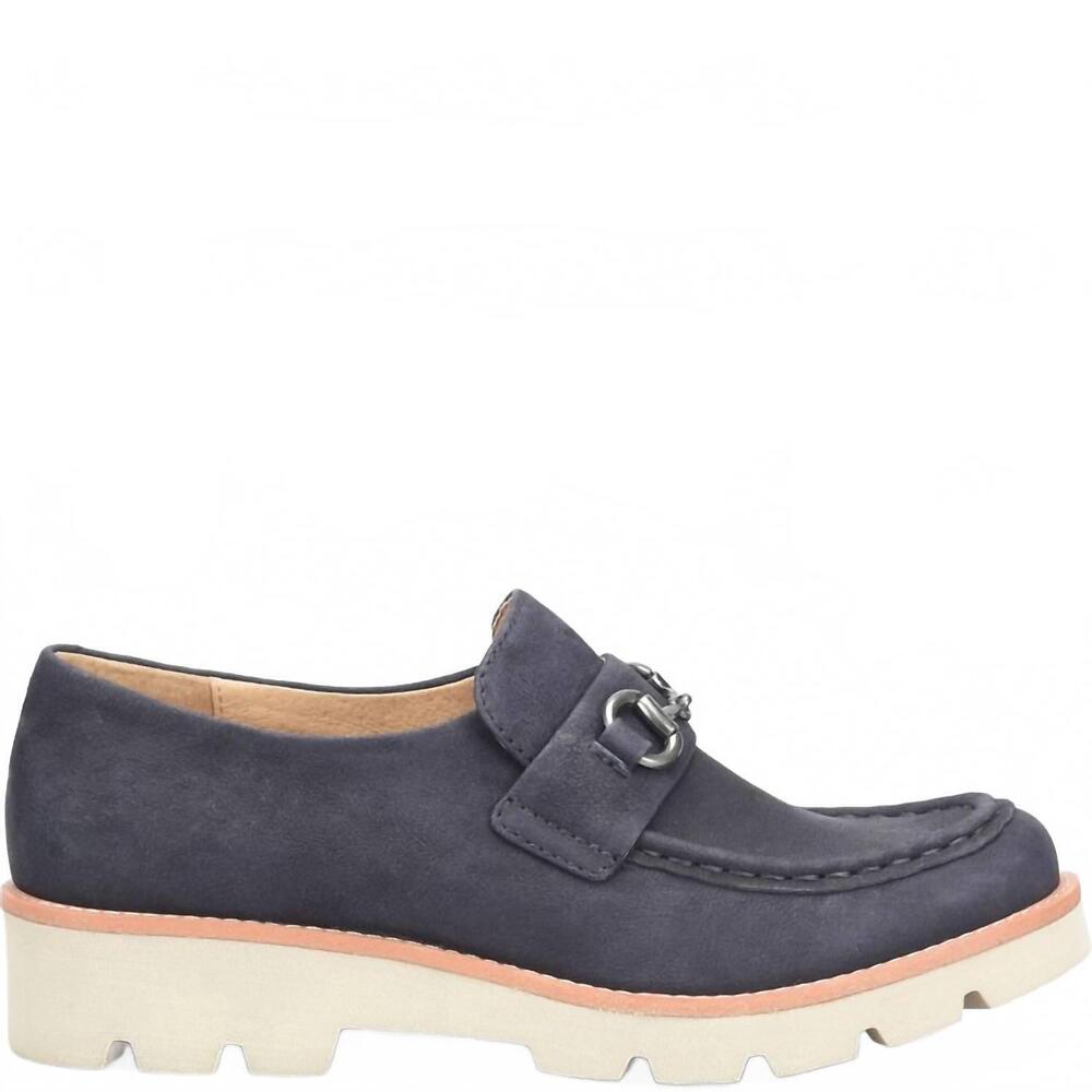 NEW SOFFT women's prewitt leather loafer in sky navy